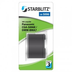 STARBLITZ Batterie compatible Panasonic CGA-S006E / DMW-BMA7